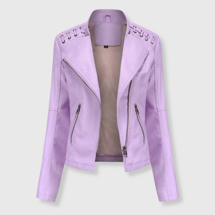 Vera | Kurze Biker-Lederjacke