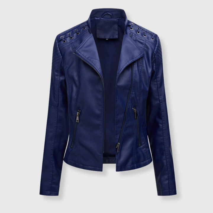 Vera | Kurze Biker-Lederjacke