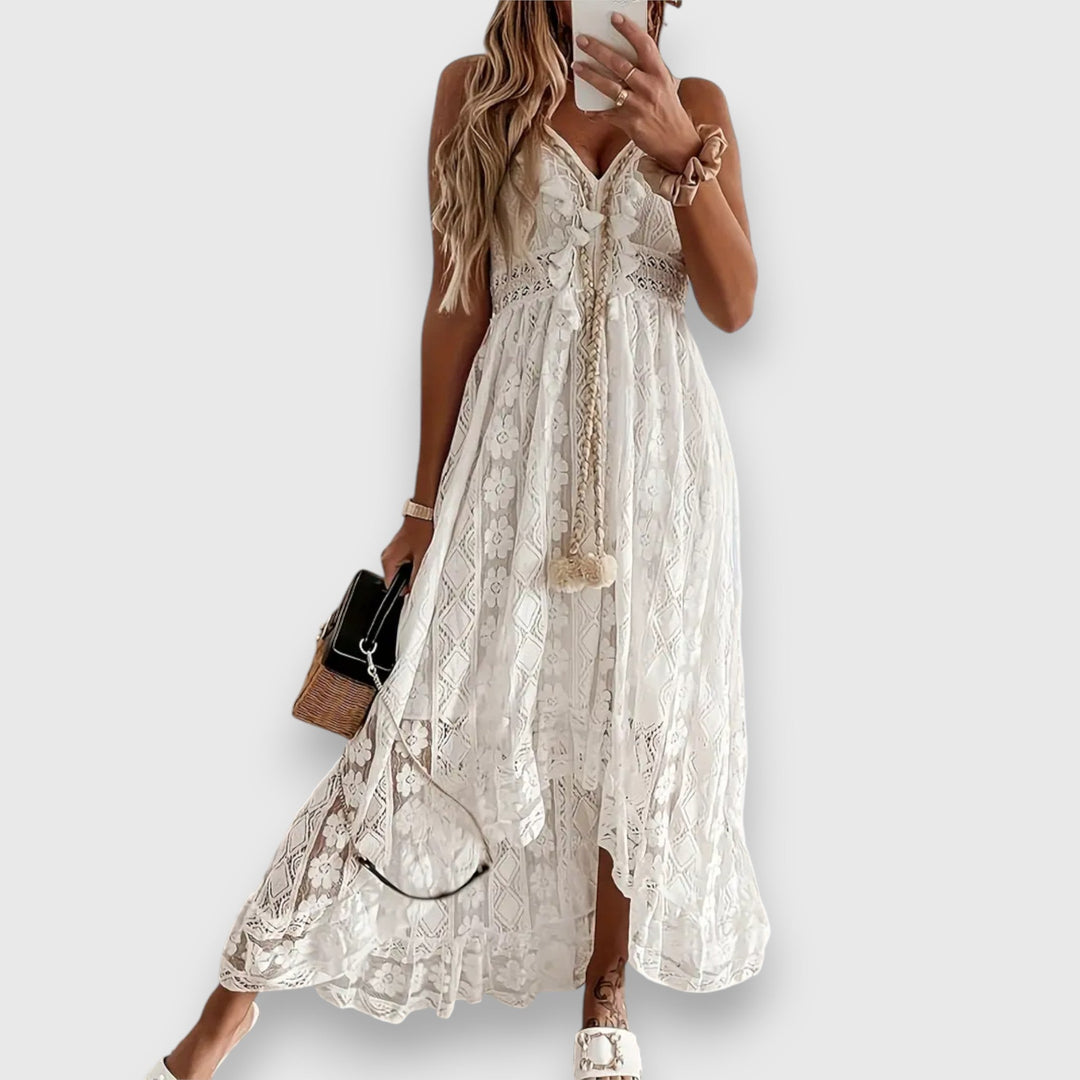 Flora | Maxikleid mit Premium-Details