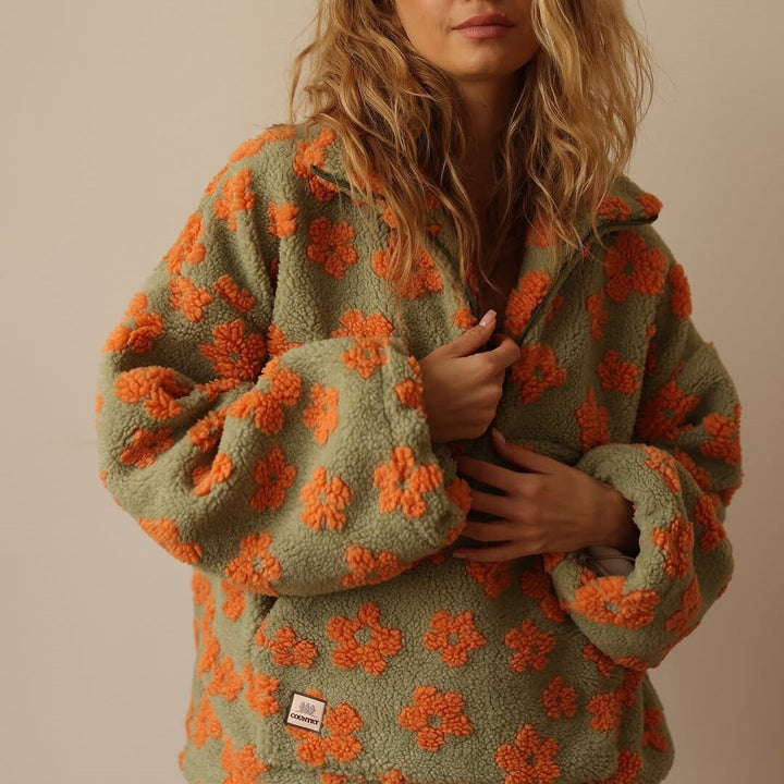 Daisy | Fleece-Hoodie mit langen Ärmeln