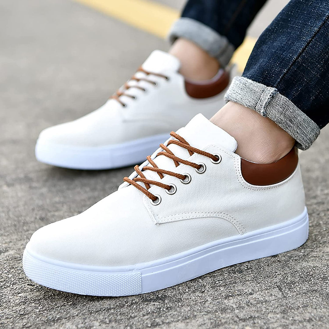 Herren Canvas Sneaker mit Schnürung und rutschfester Sohle