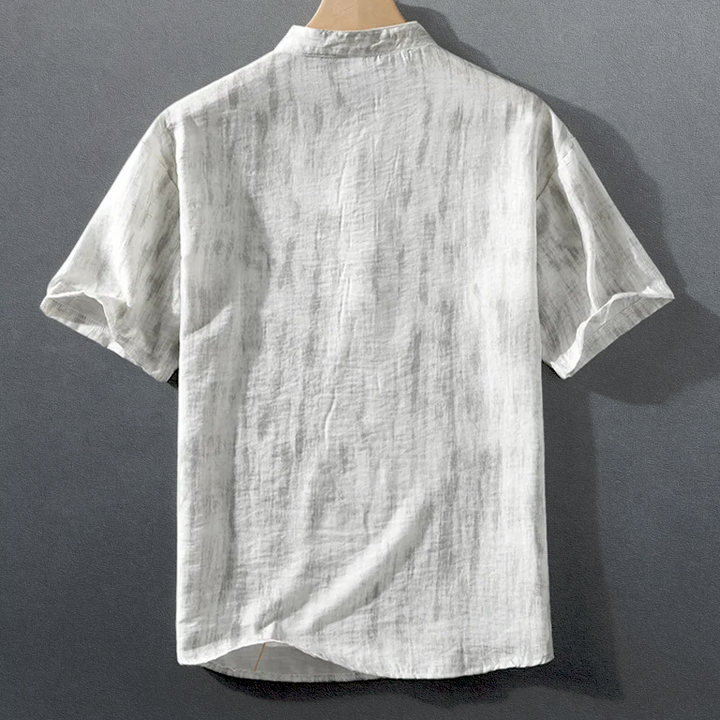 Calvin Linen Short-Sleeve Button-Up Shirt