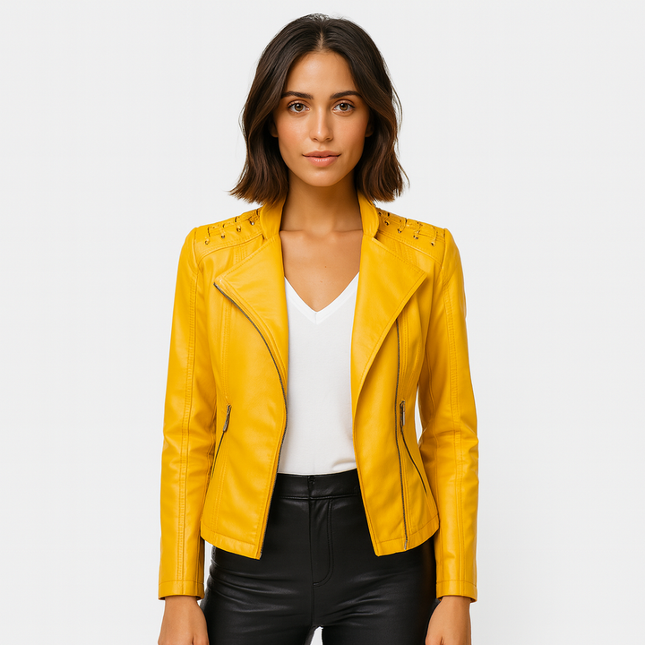 Vera | Kurze Biker-Lederjacke