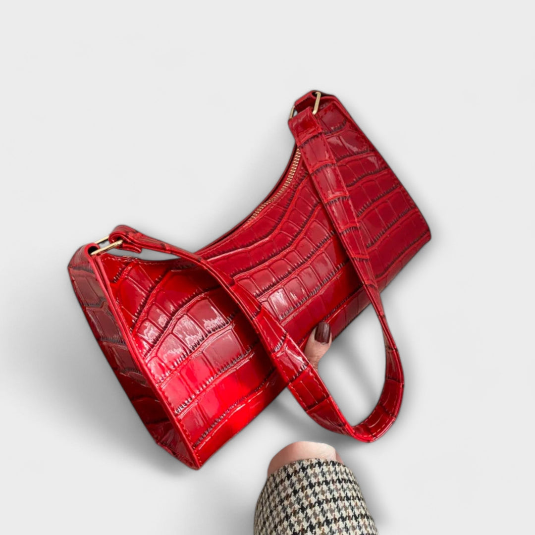 Léora. Glänzende Ledertasche