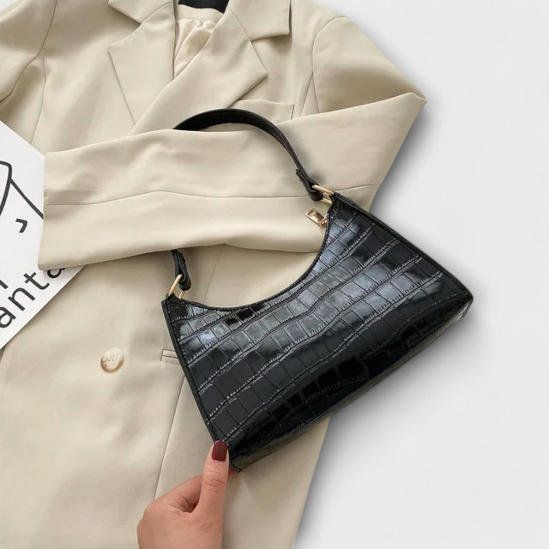 Léora. Glänzende Ledertasche