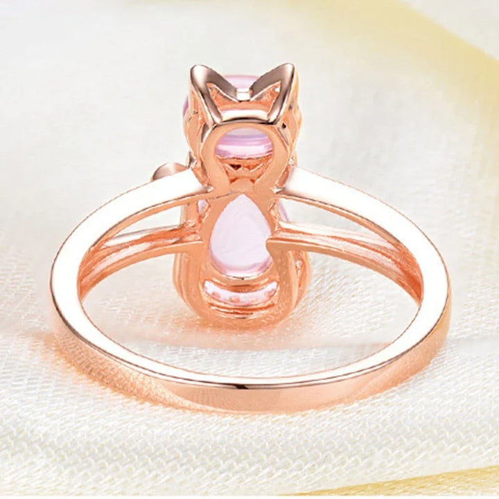 Cat Ring in Rose Gold | Rose Gold 16k