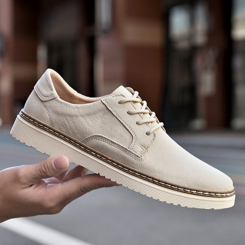 Herren Wildleder Schnürschuhe mit rutschfester Sohle