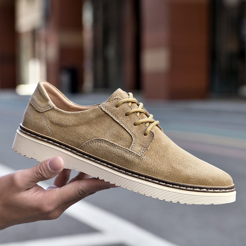 Herren Wildleder Schnürschuhe mit rutschfester Sohle