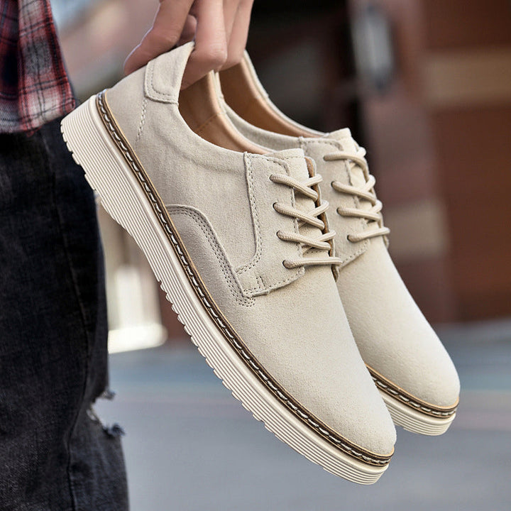 Herren Wildleder Schnürschuhe mit rutschfester Sohle