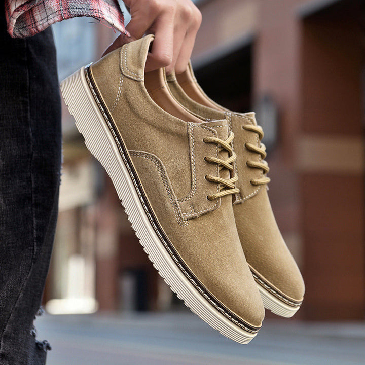 Herren Wildleder Schnürschuhe mit rutschfester Sohle