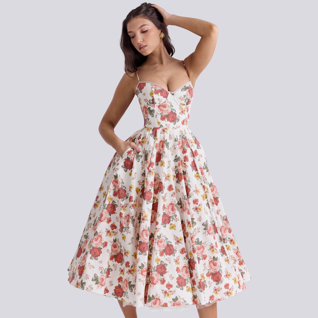 Clotilde | Elegantes Maxikleid aus Premiumstoff