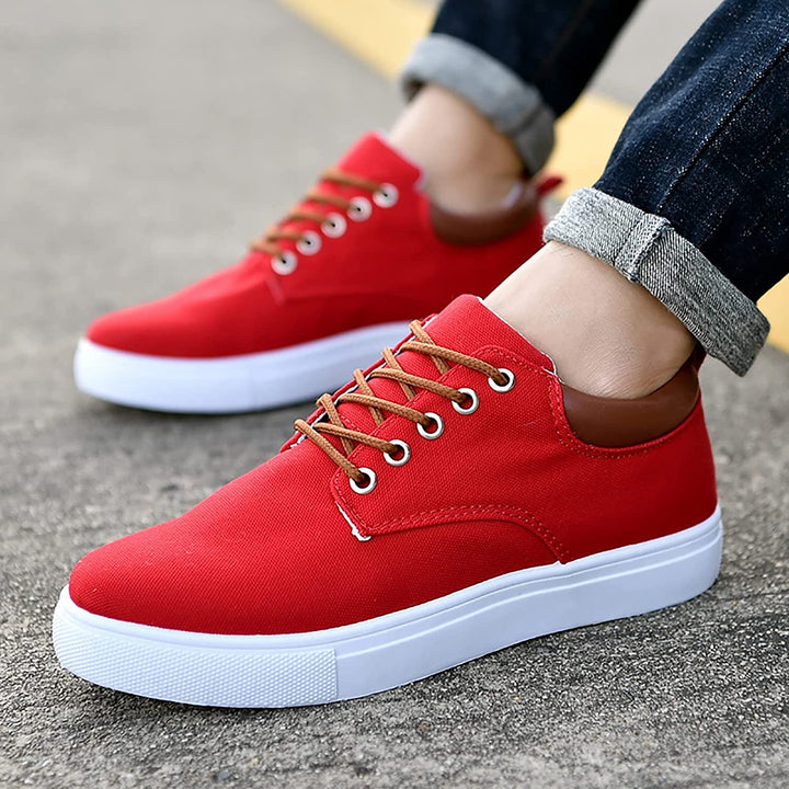Herren Canvas Sneaker mit Schnürung und rutschfester Sohle