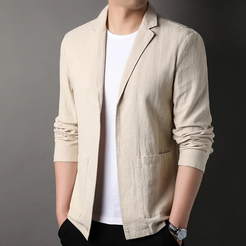 Lightweight Linen Blend Blazer
