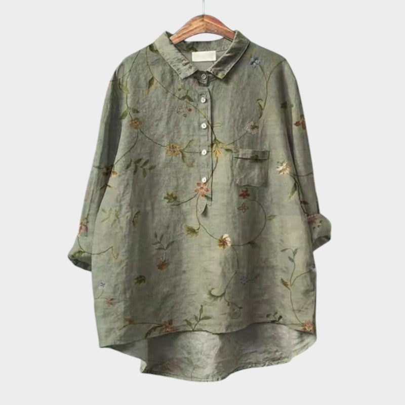 Ilda | Premium Bluse Pflanzenkraft