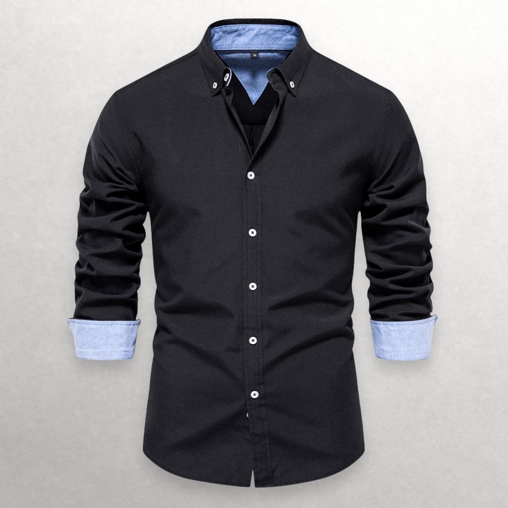 Shade Shift Cotton Button-Up Shirt