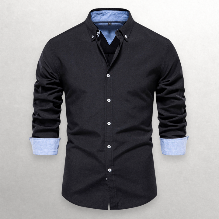 Shade Shift Cotton Button-Up Shirt