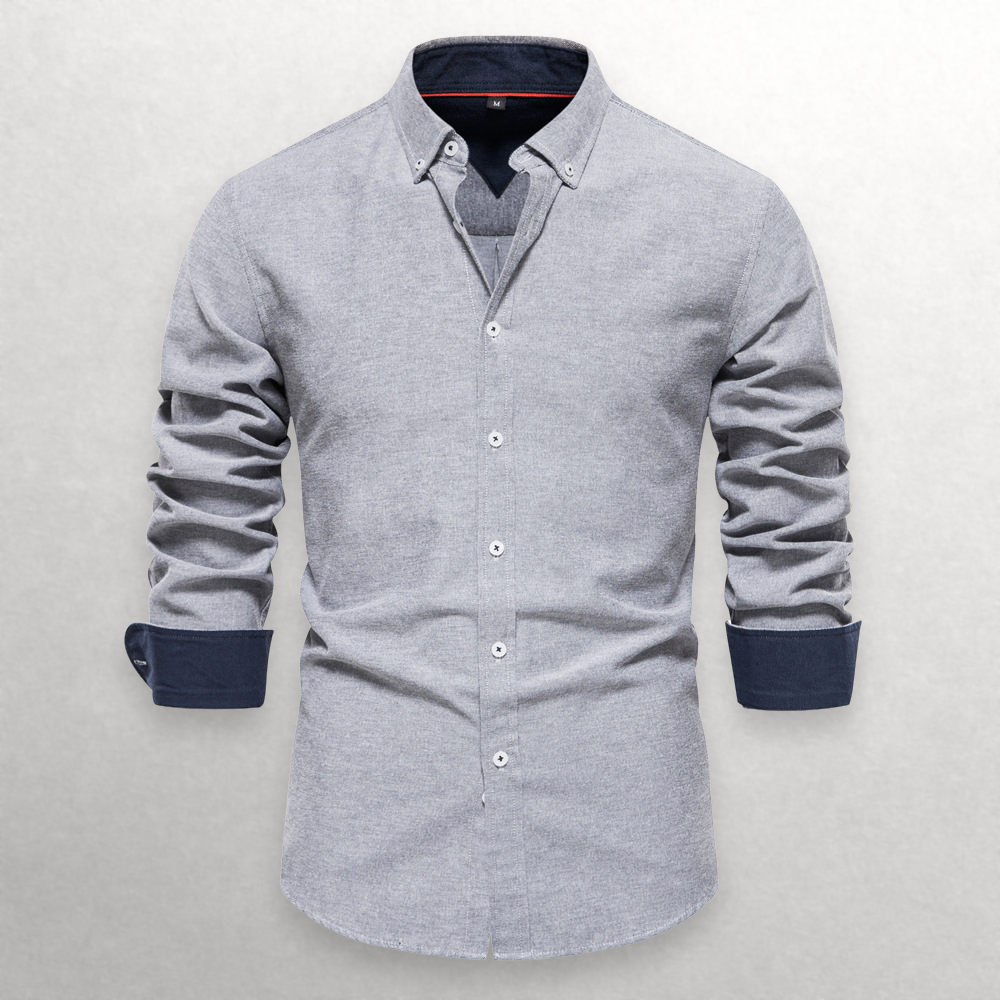 Shade Shift Cotton Button-Up Shirt