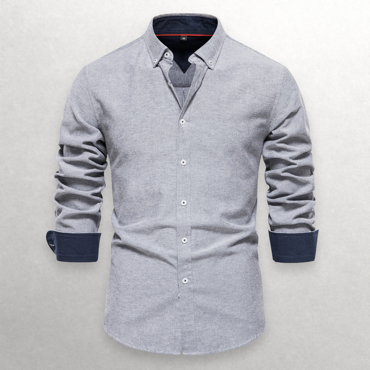 Shade Shift Cotton Button-Up Shirt