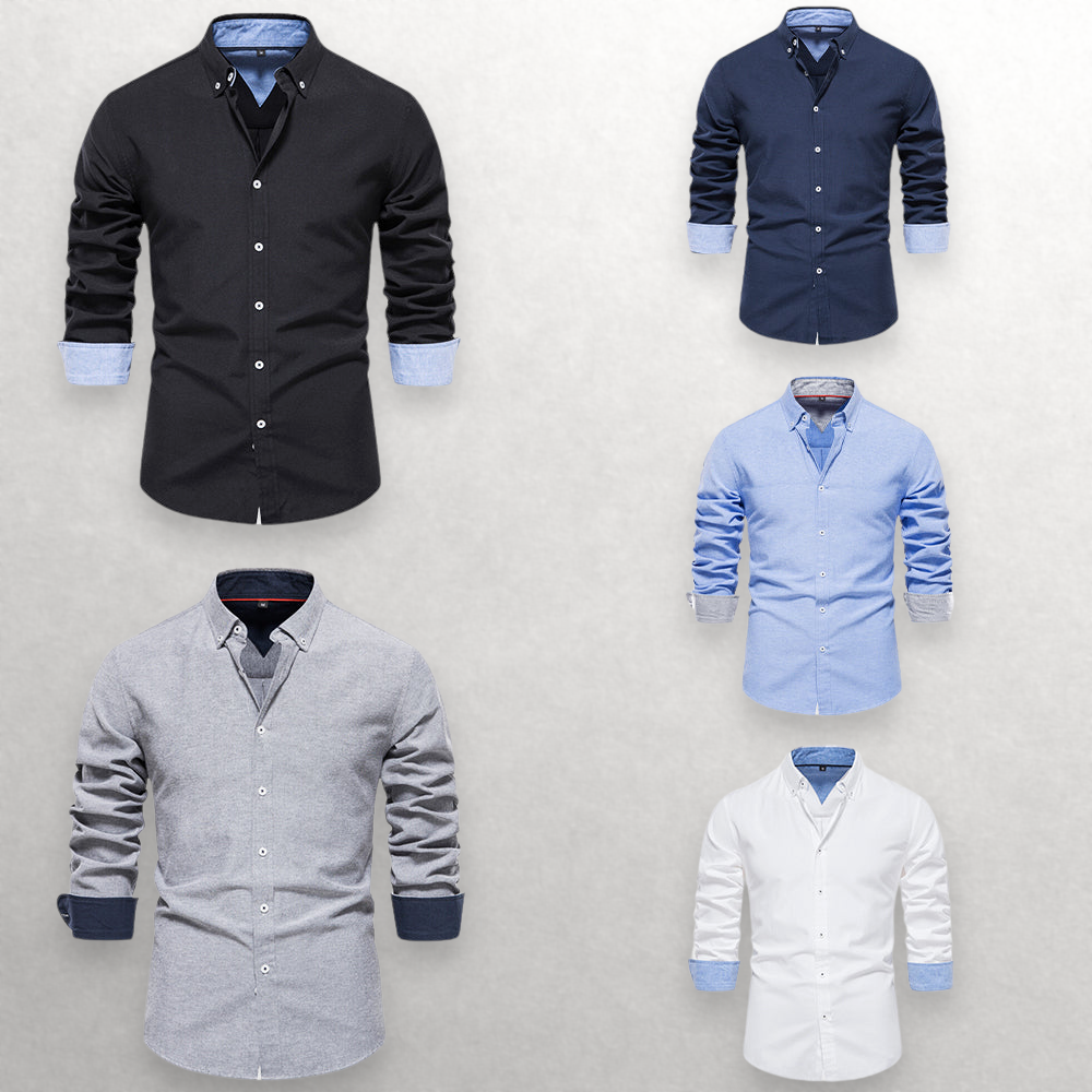 Shade Shift Cotton Button-Up Shirt