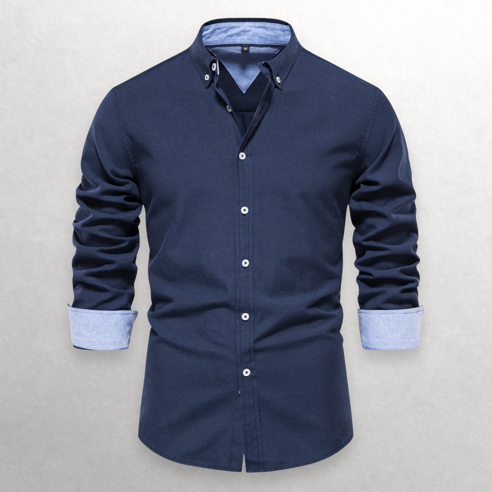 Shade Shift Cotton Button-Up Shirt