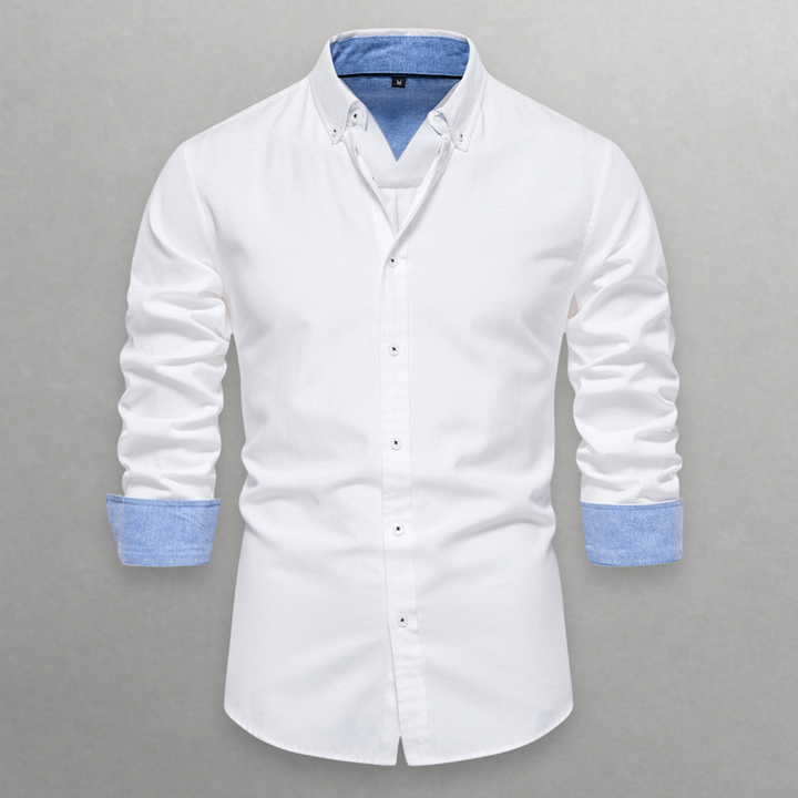Shade Shift Cotton Button-Up Shirt
