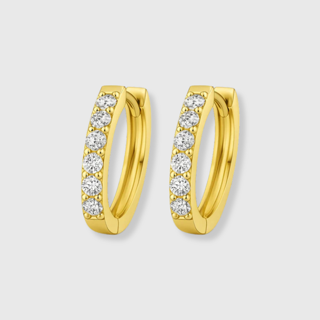 Moissanite Creolen | Gold