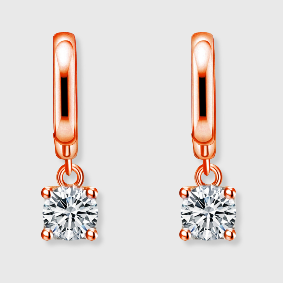 Aurora Square Drop Ohrringe | Roségold