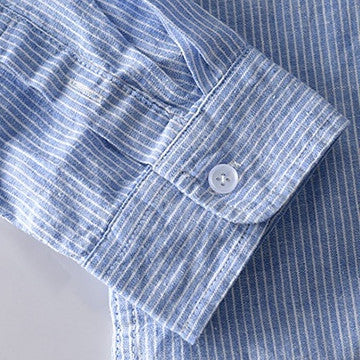 Sunset Shore Hooded Linen Shirt