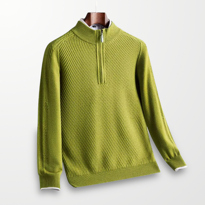 Bennett Ribbed Quarter-Zip Sweater