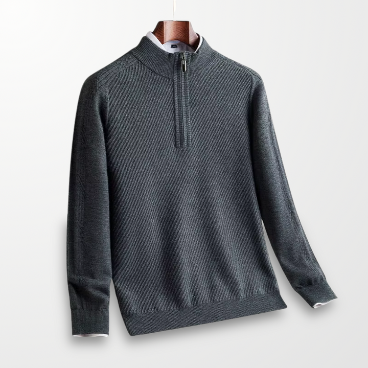 Bennett Ribbed Quarter-Zip Sweater