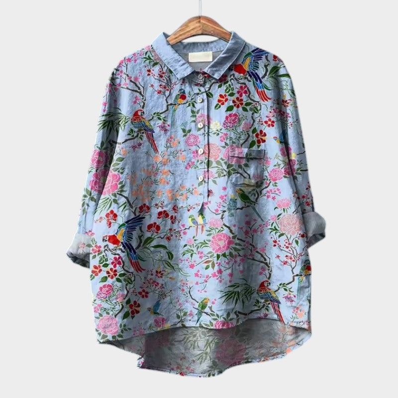 Elettra | Premium Bluse Blütenzauber