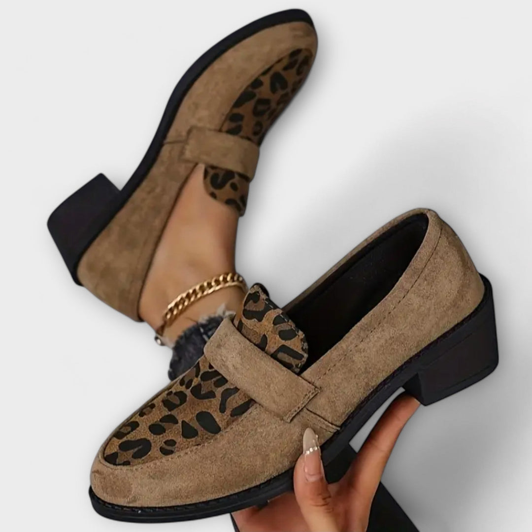 Raffaella | Handgefertigte Premium-Loafer im Animal-Look