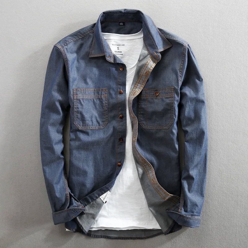 Shigoto Cotton Long Sleeve Button-Up Shirt