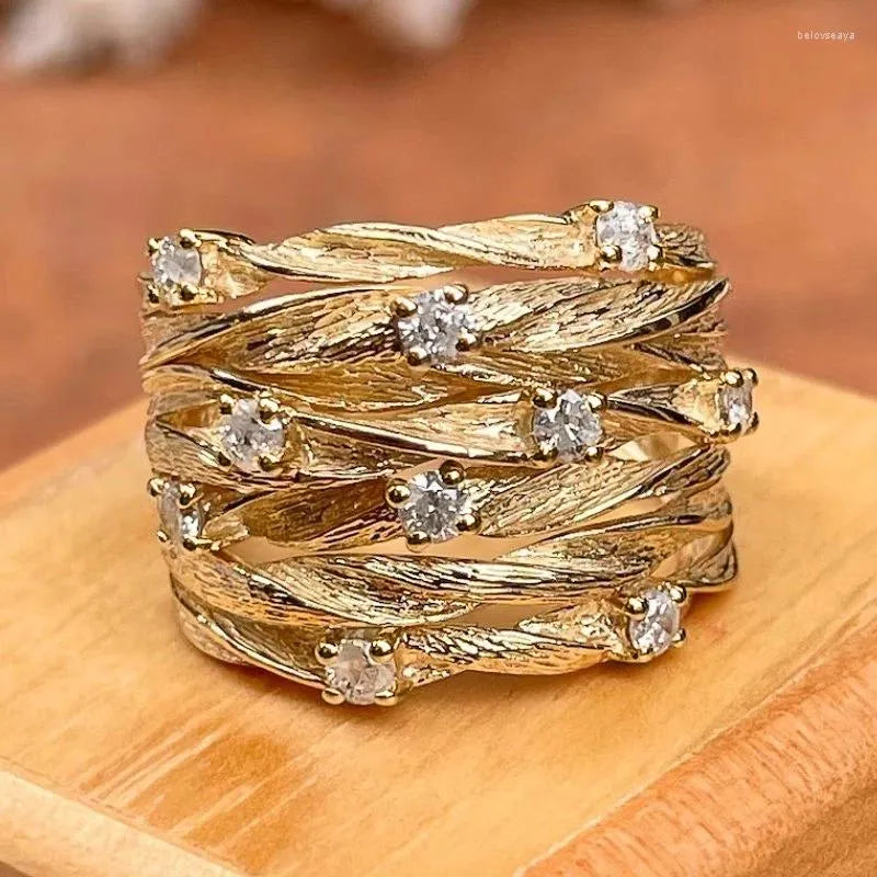 Vintage Boho-Ring in Gold