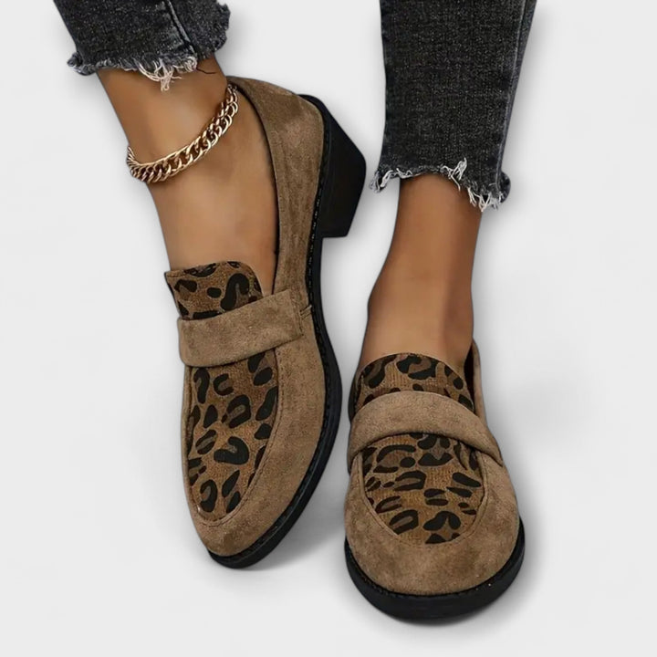 Raffaella | Handgefertigte Premium-Loafer im Animal-Look