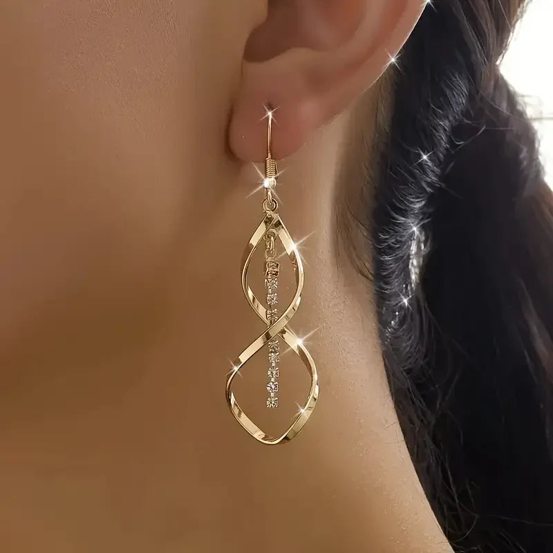 Sunbeam Spiral Earrings | Gold 18k