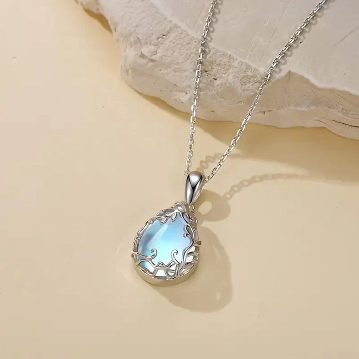 Moonlit Glacier Pendant Necklace | White Gold 18k