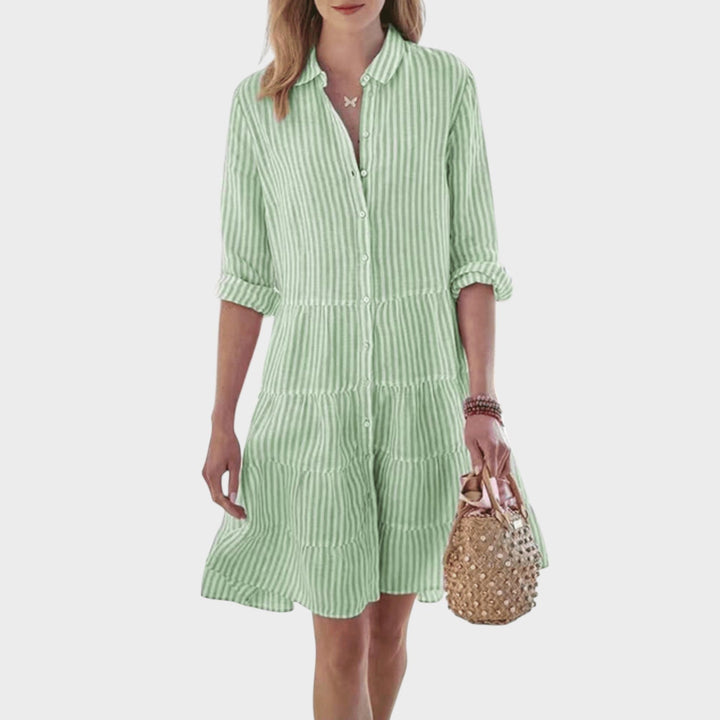 Susanna | Gestreiftes Kleid in Premiumqualität