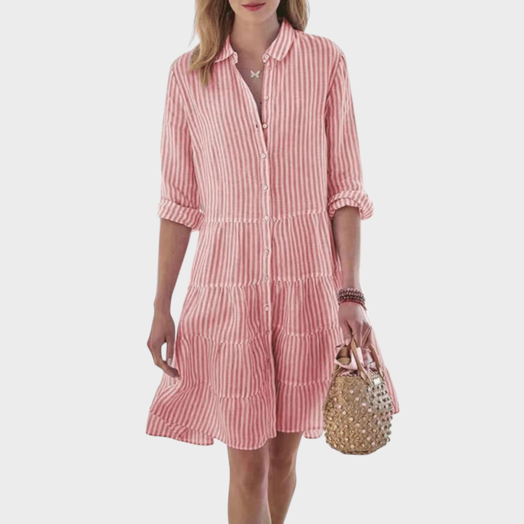 Susanna | Gestreiftes Kleid in Premiumqualität