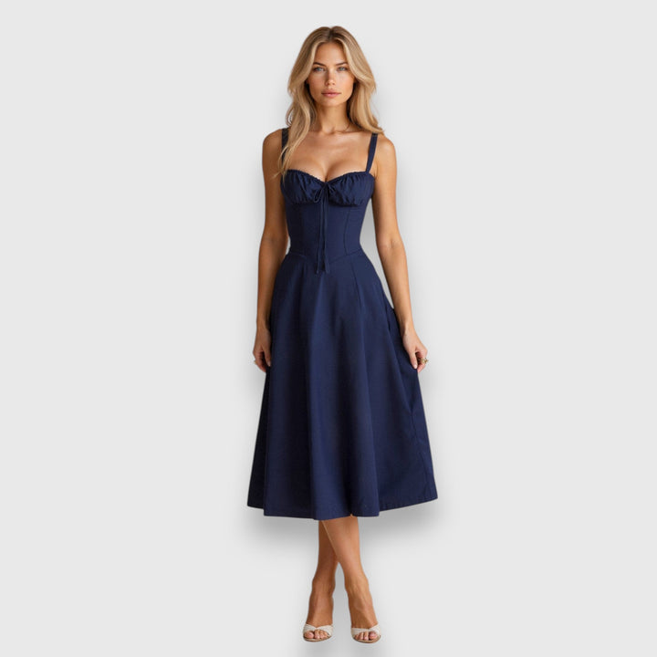 Clara | Feminines Midikleid mit Korsage