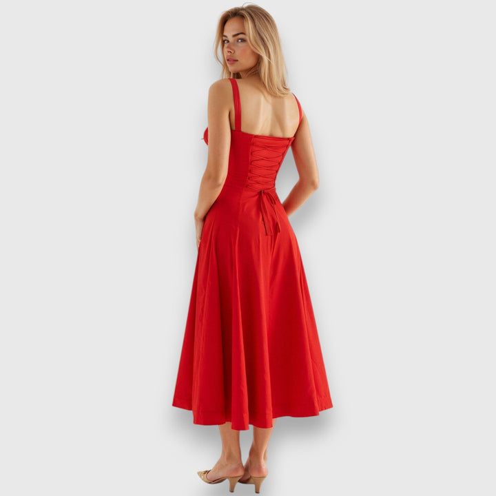 Clara | Feminines Midikleid mit Korsage