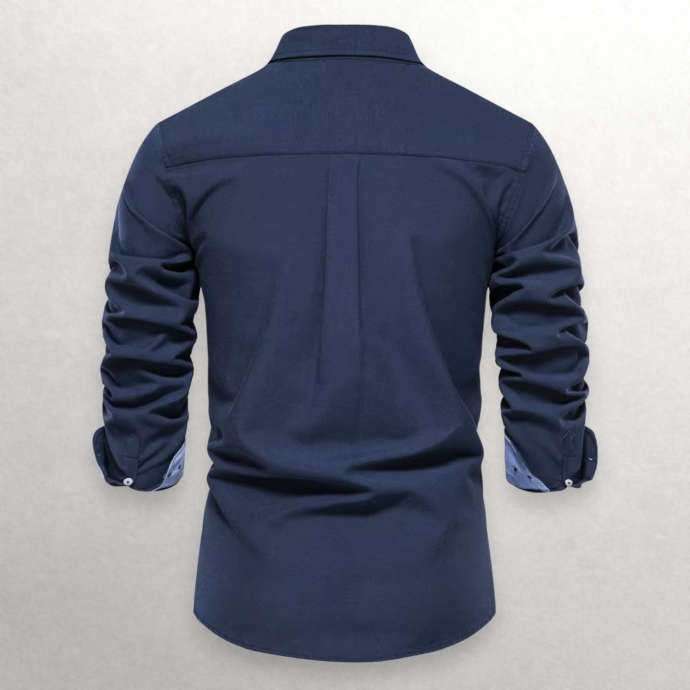 Shade Shift Cotton Button-Up Shirt