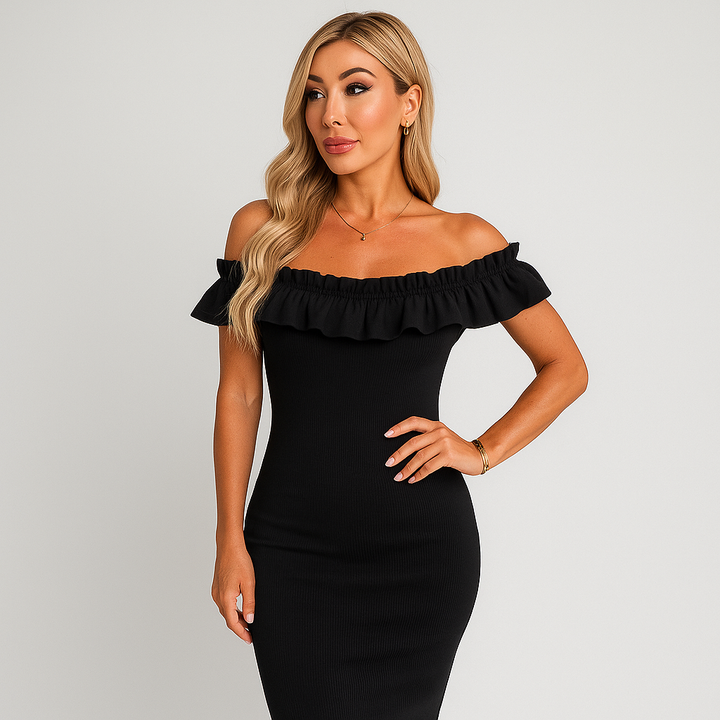 Sabrina | Bequemes Glamour Kleid