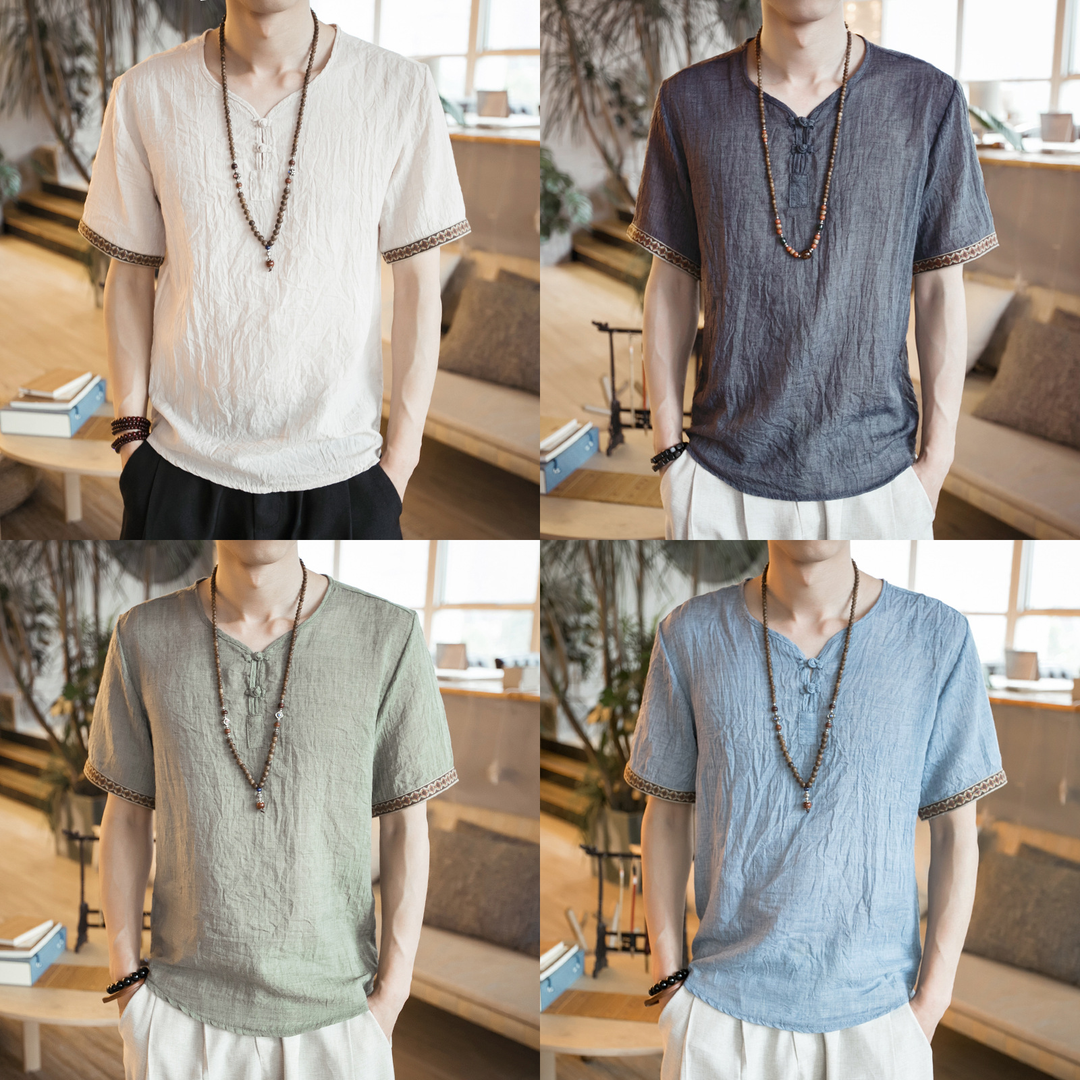 Keiando - Men's Summer Linen Shirt