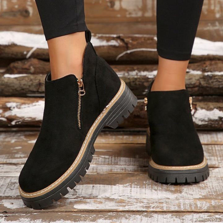 Brigitta | Stiefelette mit seitlichem Reißverschluss
