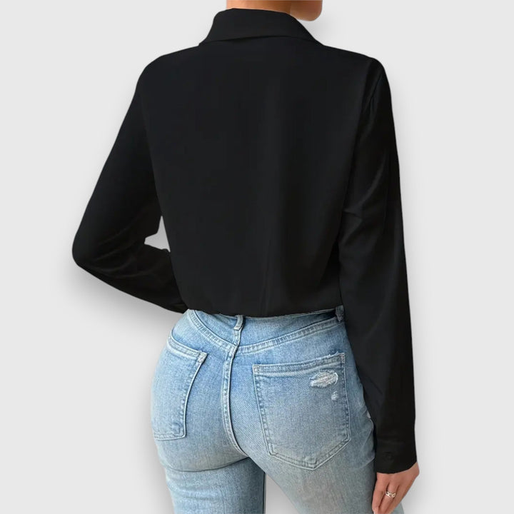 Amira – Eleganter Hemd-Body