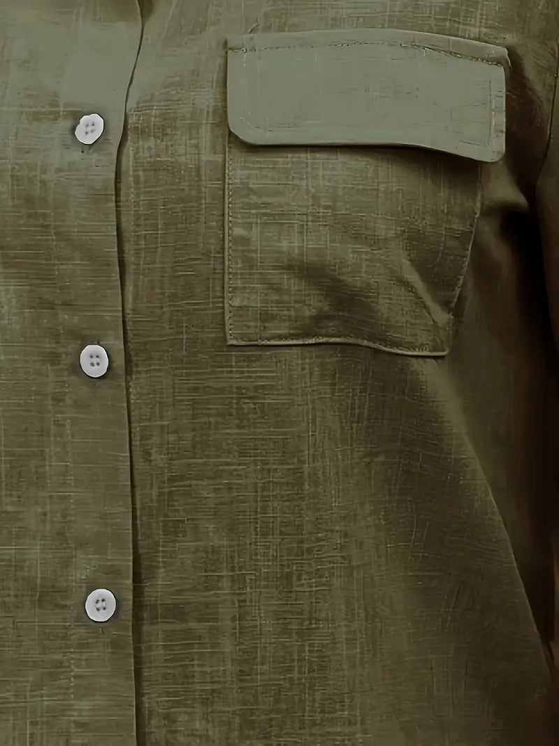 Atena | Baumwollhemd mit Brusttaschen