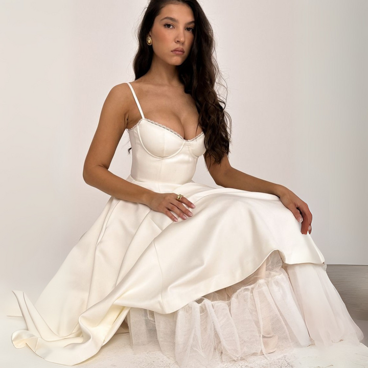 Clotilde | Elegantes Maxikleid aus Premiumstoff