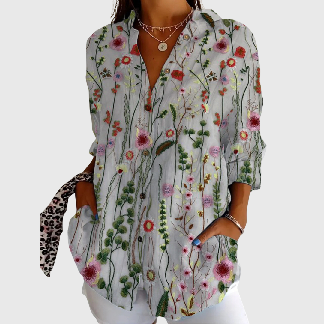 Sofia | Handgefertigte Premium-Bluse für den Sommer