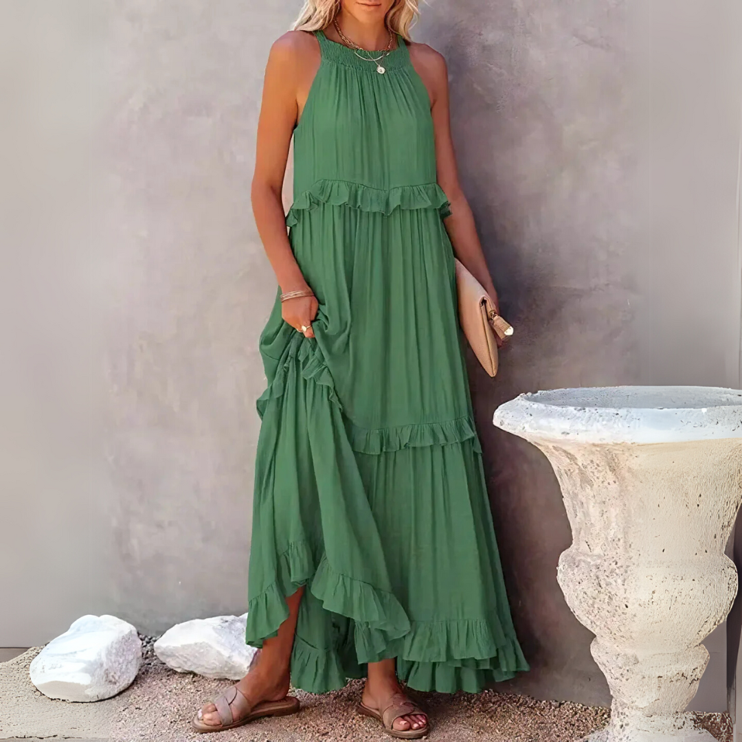 Fiona | Langes Kleid handgefertigt